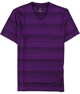 Alfani Mens Stretch Vintage V-Neck Basic T-Shirt, Purple, Small