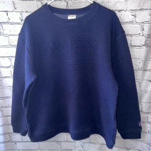 Sudadera Champion Penn State Acolchada Azul Marino Bordado Logo Talla Grande - Imagen 1 de 7