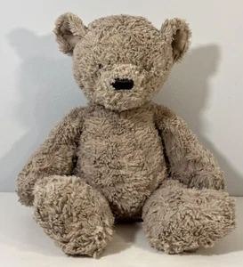 Jellycat Bertie Bear Tan Scruffy Bear Fabric Ears 16 Inch Plush Stuffed Animal - Picture 1 of 16