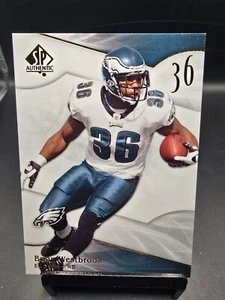 2009 Upper Deck SP Authentic #10 Brian Westbrook - Philadelphia Eagles - Picture 1 of 2