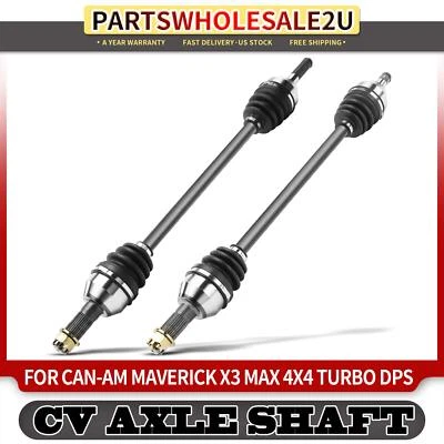 2x Front Left & Right CV Axle Assembly for Can-Am Maverick X3 Max Maverick X3 R - Image 1 of 4