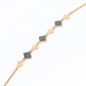 Girocollo REBECCA JOLIE Argento 925 placcato oro 24KT e microdiamanti SJLKAO48 - Foto 1 di 1