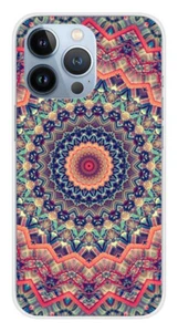 Coque en silicone imprimée compatible Apple iPhone 13 Pro Mandalla rose - Imagen 1 de 3