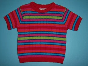Gymboree VTG girls "FLOWER POTS " SWEATER...MEDIUM...RAINBOW TAG...SUMMER 1997 - Picture 1 of 3