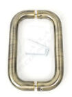 États Unis Poignée de porte de douche dos à dos en verre Horizon 8" x 1" laiton antique