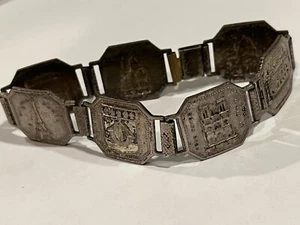Vintage Panel Bracelet Landmarks of France - Picture 1 of 3