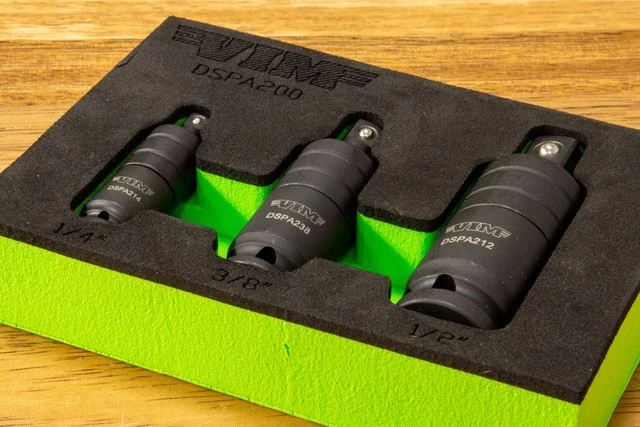 VIM Tools 3 Pc. Impact Dual Swivel Pinless Adapter Set (DSPA200) — 第 1/1 张图片