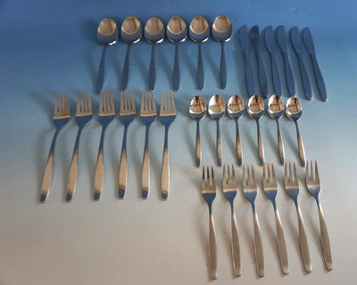 WMF Lüneburg Besteck Tafelbesteck Menübesteck Cromargan 30 tlg. (F025-1707) - Bild 1 von 4