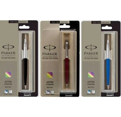 Parker Jotter CT Ballpoint Pen Set - Blue Ink, 3-Pack (Blue, Black, Red) - image 1 of 4
