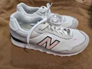 New Balance Unisex 515 V3 WL515CT3 White Pink Lace-Up Sneaker Shoes W US 7 - Picture 1 of 7