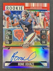 2024 Contenders Optic Rome Odunze Red Rookie Ticket Auto RC /175 #104 Bears - Picture 1 of 2