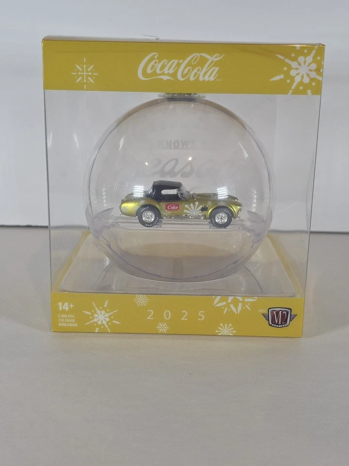 2025 M2 Machines Christmas Ornament Coca Cola 1965 Ford Shelby Cobra - Image 1 of 4
