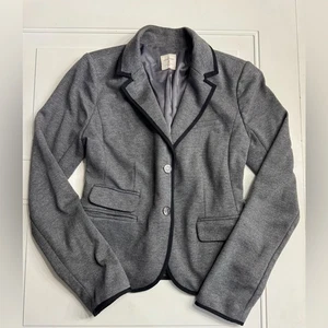 Blazer Gap The Academy Gris Negro Borde Ajuste Botón Detalles Mujer Talla 2 - Imagen 1 de 8