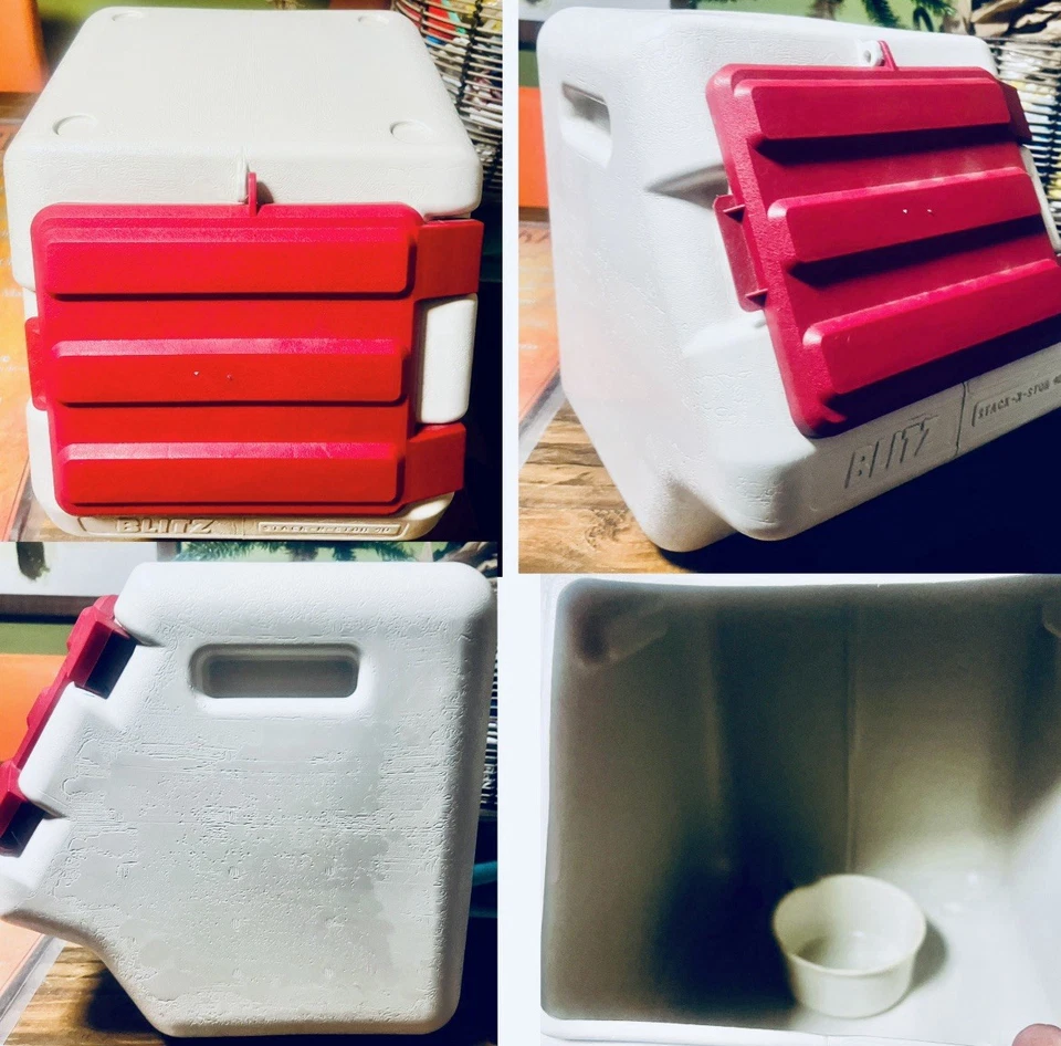 Bergan Stack-n-Stor recipiente de armazenamento de alimentos para animais de estimação comporta 40 libras ~ vermelho - Imagem 1 de 4