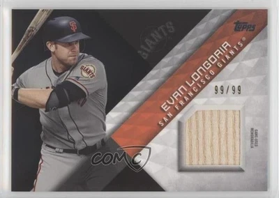 2018 Topps Major League Material Series 2 Black /99 Evan Longoria #MLM-EL - Image 1 of 2