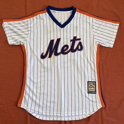 New York Mets Piazza Cooperstown Collection Majestic Cool Base Jersey Shirt L - Image 1 of 4