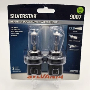 Sylvania SilverStar 9007 Brighter Whiter Halogen Headlight 2 Bulb - Bild 1 von 2