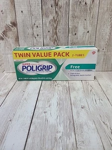 Superstarker ganztägiger Halt Poligrip Zahnersatz Haftcreme Zinkfrei 4,8 Unzen Gesamt - Bild 1 von 4