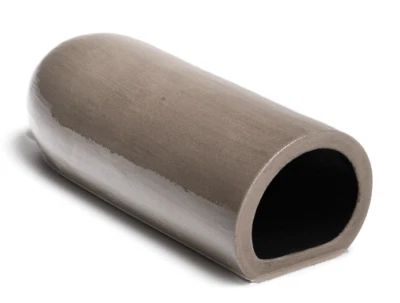 AQUATI CERAMICS BLACKOUT D- shape ceramic breeding hiding fish cave spawning for Pleco Catfish