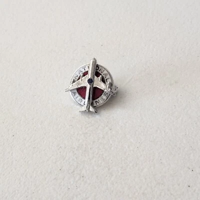 Prendedor de colección del Premio del Servicio Nacional de Aerolíneas de plata de ley (fusión Pan Am) Foto 1 de 4