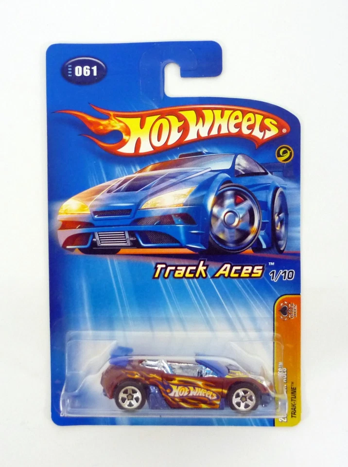 Coche fundido a presión rojo Hot Wheels Trak-Tune #061 Track Aces 1/10 2005 Foto 1 de 1