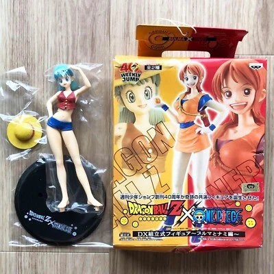 40th WEEKLY JUMP DRAGON BALL Z ONE PIECE LUFFY BULMA GOKOU NAMI Figura Como Nueva Foto 1 de 4