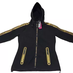 Superdry Gym Tech Gold Ziphood Women - Size 14 - Black - Zip Hoodie - Bild 1 von 9