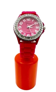 Geneve Watch - Fuscia, Silicone Strap, (New) - Picture 1 of 2