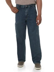 Nuevos Pantalones de mezclilla cargo Wrangler piedra oscura TODAS las tallas para hombre bolsillo tecnológico  - Imagen 1 de 11