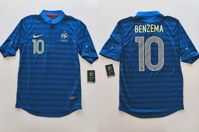 Camiseta deportiva oficial Nike local Francia Benzema 2012 EURO talla S nueva con etiquetas Balón de Oro Foto 1 de 4