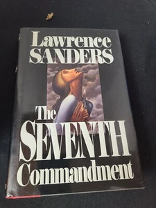 The Seventh Commandment by Lawrence Sanders (HCDJ) 1st edition 1991 Vintage - Picture 1 of 8