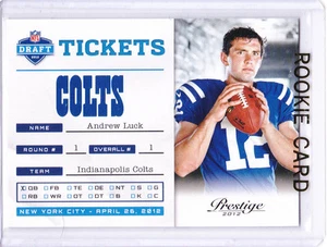 ANDREW LUCK 2012 Prestige COLTS ROOKIE CARD Indianapolis Football NFL RC - Picture 1 of 2