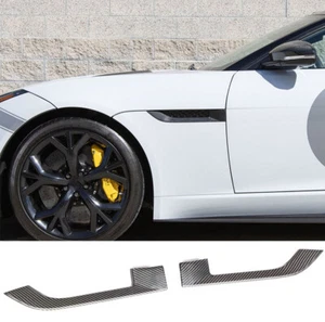 Cubierta de ventilación de aire para guardabarros lateral de carbono real apta para Jaguar F-TYPE 2013-2019 KIT DE CARROCERÍA - Imagen 1 de 13