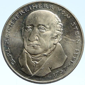 1981G GERMANY Carl Reichsfreiherr vom Stein VINTAGE BU 5 Mark German Coin i99229 - Picture 1 of 3