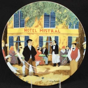 Guy Buffet Marche Aux Fleurs Dinner Plate Hotel Mistral - Picture 1 of 4
