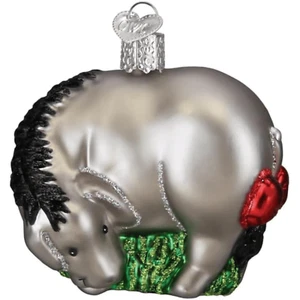 Old World Christmas Eeyore Blown Glass Ornament 3 Inch - Picture 1 of 5