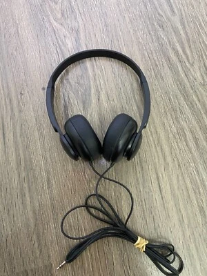 Onn. Wired On-Ear Headphones Black Adjustable Headband Lightweight 3.5mm Cable - Image 1 of 4