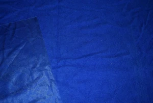 ROYAL BLUE SOLID COLOR BRUSHED POLYESTER FABRIC NO STRETCH 31X44 INCHES - Picture 1 of 2