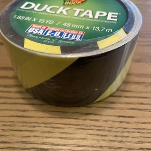 Hazard Duck Tape Black/Yellow, 1.88 in x 15 yd - Picture 1 of 5