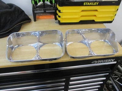 Nuevo de Lote Antiguo Nunca Instalado 1968 Impala Bel Air Caprice Faros Biseles Pares Derecha Derecha Foto 1 de 4