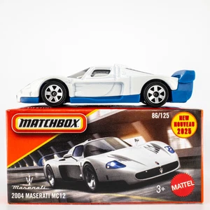 2025 Matchbox Power Grabs #86 2004 Maserati MC12 FUJI WHITE | BLUE | FSB - Picture 1 of 1