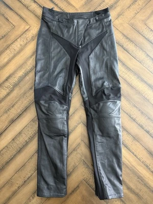 Alpinestars Vika V2 Leather Motorcycle Bike Pants Size 12 Womens Knee Pads - Image 1 of 4