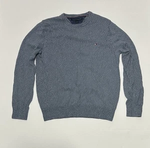 Suéter Tommy Hilfiger Para Hombre Jersey 100% Algodón Informal M Clásico Azul - Imagen 1 de 6