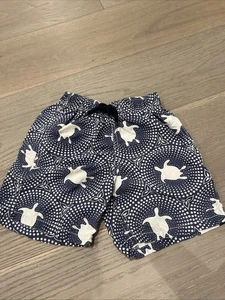 Vilebrequin Kids Blue Turtle Print Swim Trunks Size 8 - Picture 1 of 4