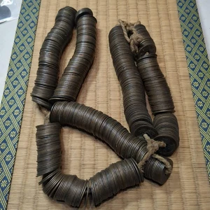 4.2LB (1900g) Japanese Antique Old Coins Lot Including 11 Edo Kan'ei Tsūhō Coins - Picture 1 of 20