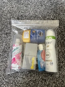 AIRPORT SECURITY LIQUID BAGS, Clear Plastic Seal, HOLIDAY Travel HAND LUGGAGE UK - Picture 1 of 9