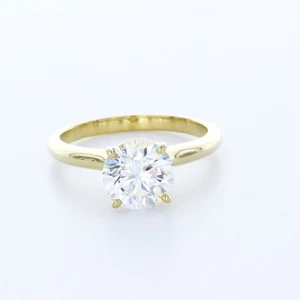 2.04ct D SI1 Round Natural Certified Diamond Platinum Solitaire Engagement Ring - Picture 1 of 16
