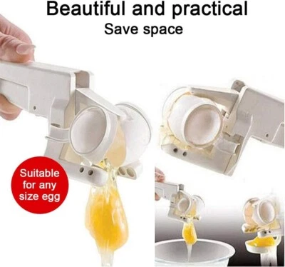 EMSON EZCracker Handheld Egg Cracker & Yolk Separator Kitchen Tool ROMPE HUEVOS