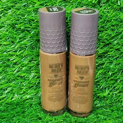 2x BURT'S BEES Goodness Glows Liquid Makeup Foundation 1062 Cocoa 1 oz. - Image 1 of 4