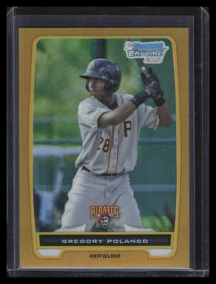 Bowman Chrome Prospects Gold Refractor 2012 bcp182 Gregory Polanco novato 44/50 Foto 1 de 2